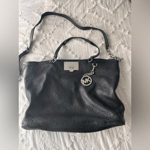 Michael Kors Black Leather Shoulder Bag